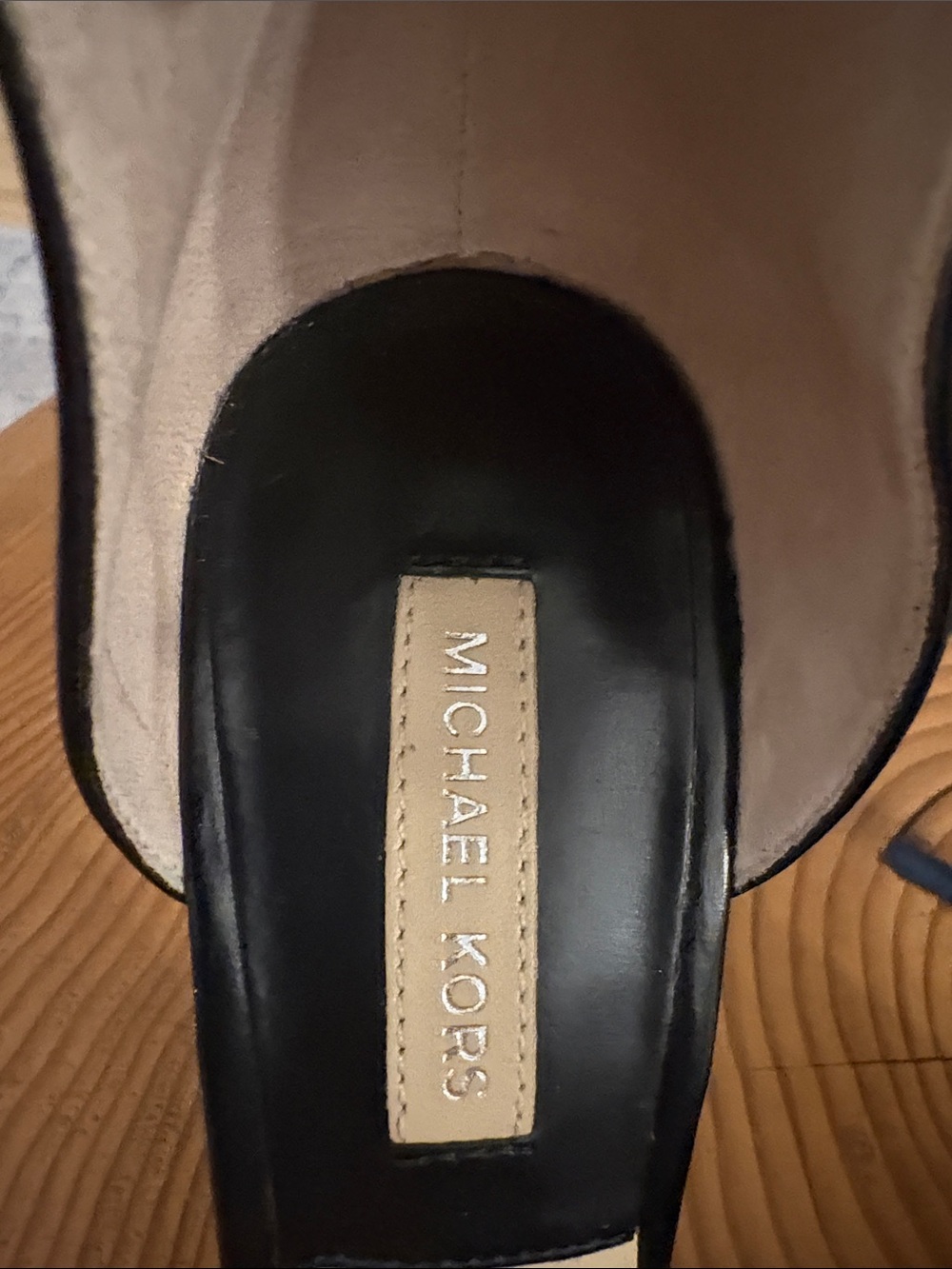 Michael Kors Black Pointed Toe Ankle Strap Pumps with Buckle - Picture 3 of 9